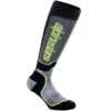 Alpinestars Plus Kids Black Grey Yellow Fluo MX Socks