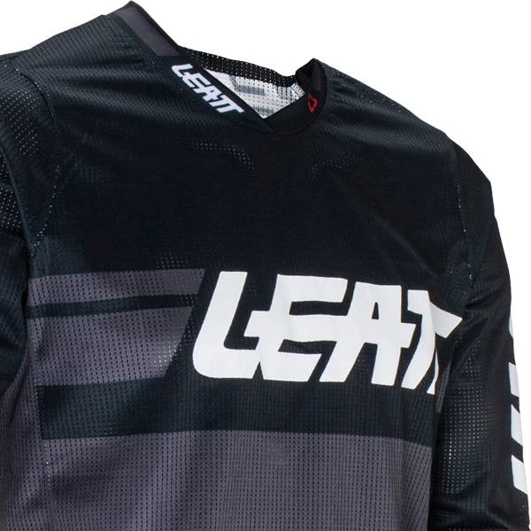 Leatt Moto 4.5 XFlow V24 Black Motocross Kit Combo - Image 4