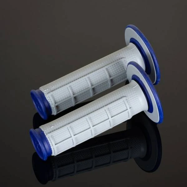 Renthal Dual Compound Half Waffle Blue Grips - Image 2