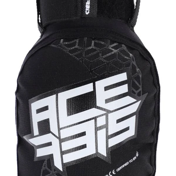 Acerbis Kids Soft Black White Elbow Guards - Image 2