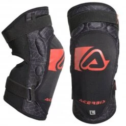 Acerbis Kids Black Red Soft Knee Guards