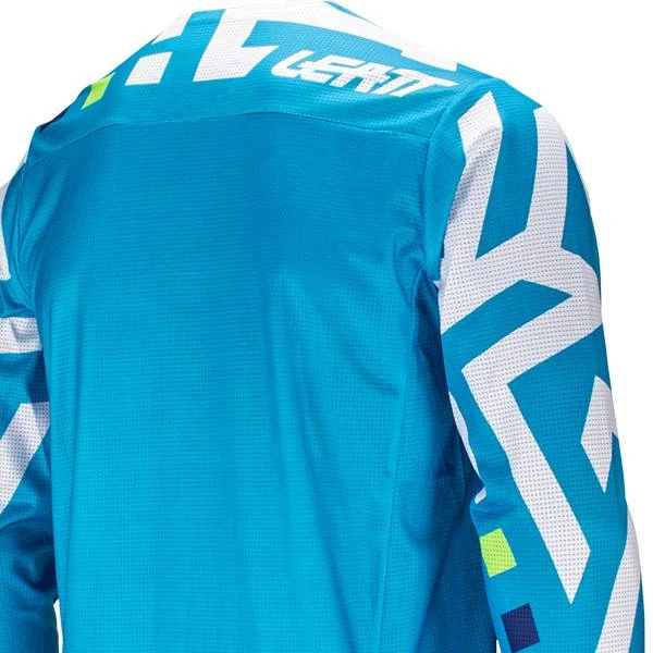 Leatt 3.5 Ride V24 Cyan Motocross Jersey - Image 4