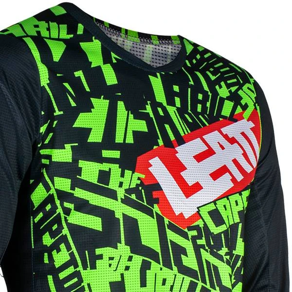 Leatt 3.5 Ride V24 Lime Motocross Kit Combo - Image 3