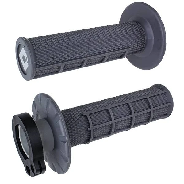 ODI Half-Waffle Lock On Graphite Motocross Grips - Image 2