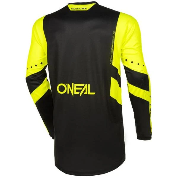 ONeal Element Racewear V24 Black Neon Yellow Jersey - Image 2