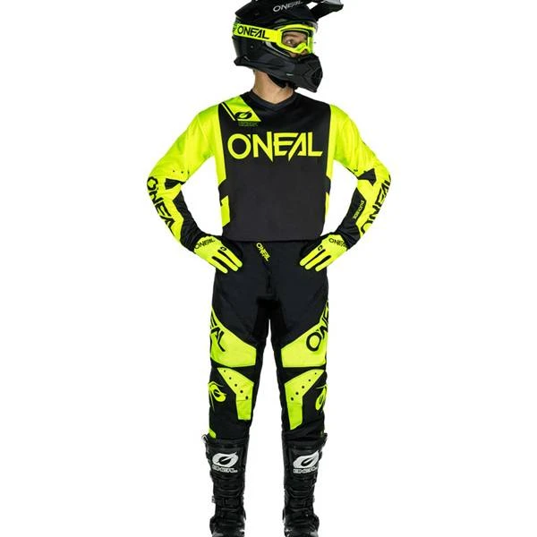 ONeal Element Racewear V24 Black Neon Yellow Jersey - Image 3